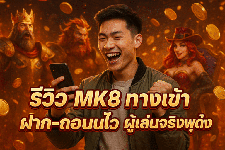 รีวิว MK8 ทางเข้า ฝาก-ถอนไว ผู้เล่นจริงพูดถึง
