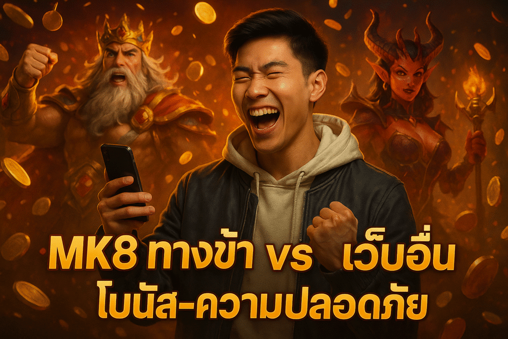 MK8 ทางเข้า vs เว็บอื่น โบนัส-ความปลอดภัย