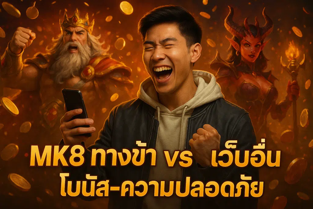MK8 ทางเข้า vs เว็บอื่น โบนัส-ความปลอดภัย