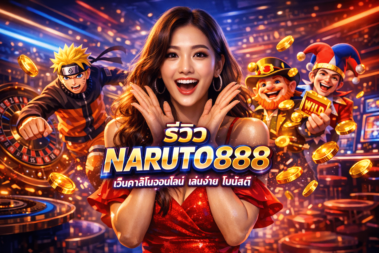 รีวิว NARUTO888 เว็บคาสิโนออนไลน์ เล่นง่าย โบนัสดี